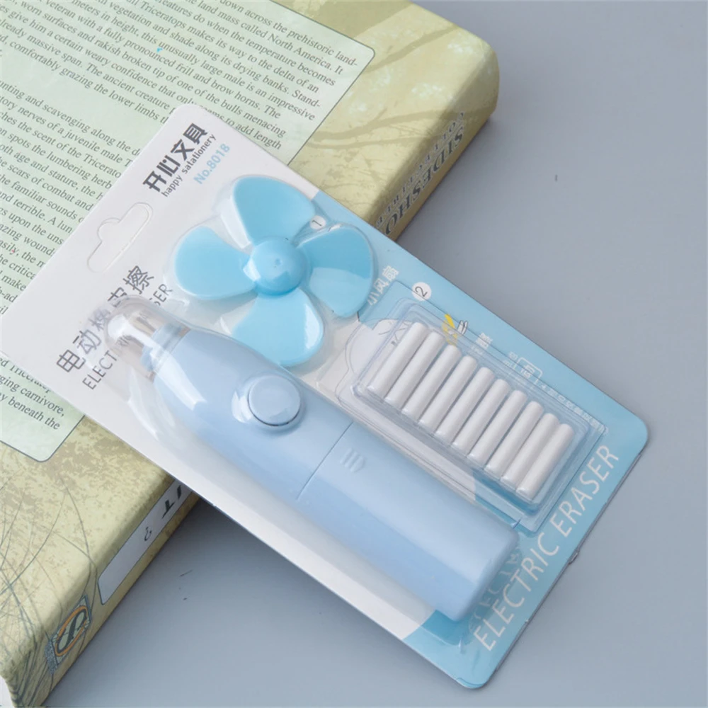 Cartoon Eraser Soft Texture Long Battery Life Painting Eraser Low Noise Precise Automatic Eraser Drawing Tools Press The Eraser