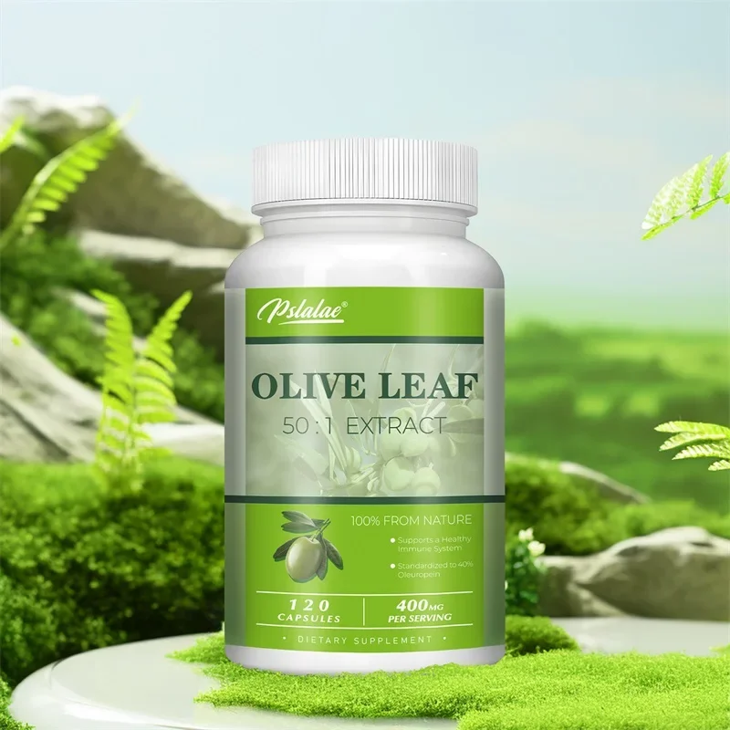 Olive Leaf Extracts Capsules - 40% Oleuropein - Supports Cardiovascular Health, Immune Health, Antioxidant