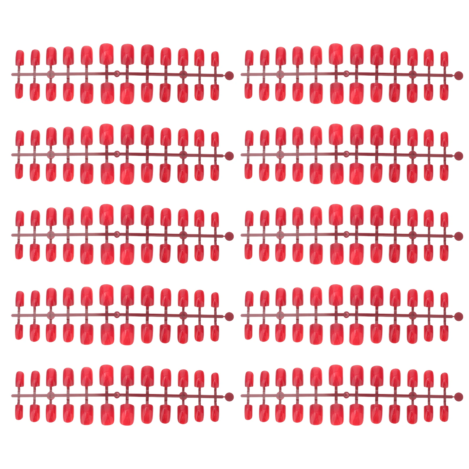 

120 Pcs Solid Color Nail Tips Full Coverage False Nails Press On No Harm Non Toxic Fashion Manicure Accessory Gift