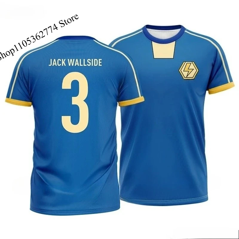 

2026 Summer Japan Soccer Anime Jersey Inazuma Eleven Kaio Boys Girls Clothes Sports Casual Breathable Quick-Drying Training Top