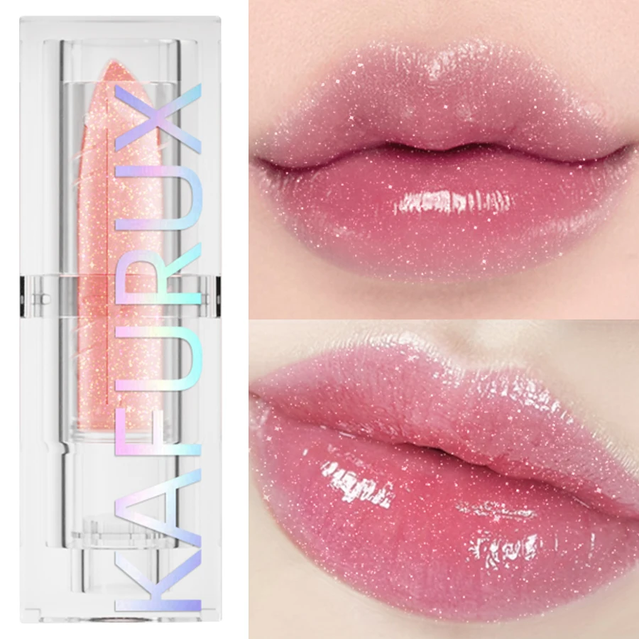 Température gelée couleur changeante paillettes rouge à lèvres hydratant teinte pour les lèvres maquillage rose Sexy baume à lèvres soin des lèvres maquillage pour les femmes