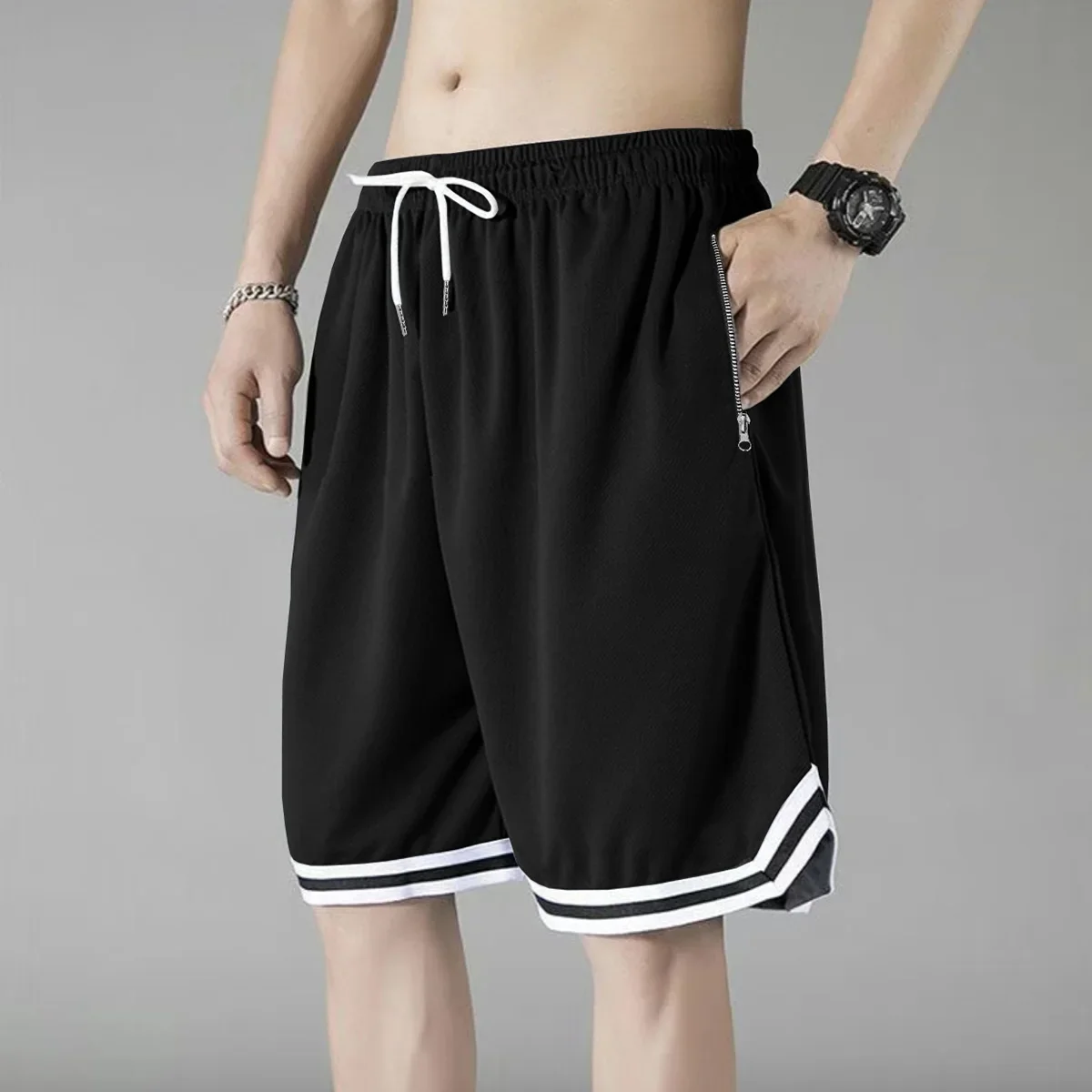 

Летние мужские модные спортивные шорты. Удобные, свободные, дышащие, удобные, шорты для фитнеса, бега, баскетбола.