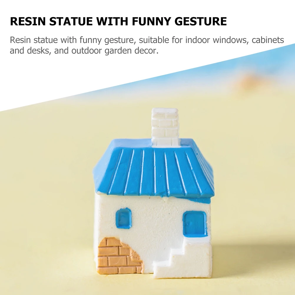 

Island Villa Decorations Miniature Garden Trinkets Ornaments Outdoor Resin Small Statues