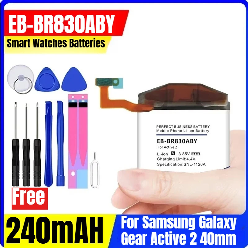 

EB-BR830ABY 240mAH Smart Watches Batteries for Samsung Galaxy Gear Active 2 40mm