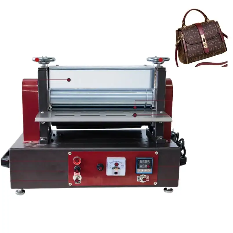 Automatic Heating Leather Pressing Machine,  Ironing Equipment for Bag Shoulder Strap Flat Strip Press & Leather