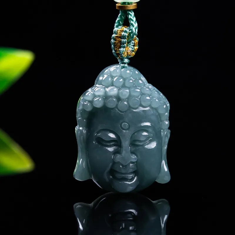 

Natural Jade A-grade Handmade Carved Buddha Head Pendant, Fashionable Boutique Jewelry, Men's and Women's Necklaces, Gifts