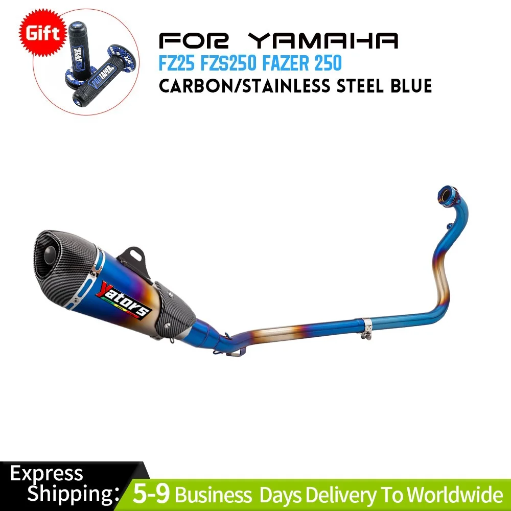 

For Yamaha FZ250 FZS250 Fazer 250 Exhaust Front Link Pipe Muffler Escape Modify Exhaust Systems Exhausts Pipes