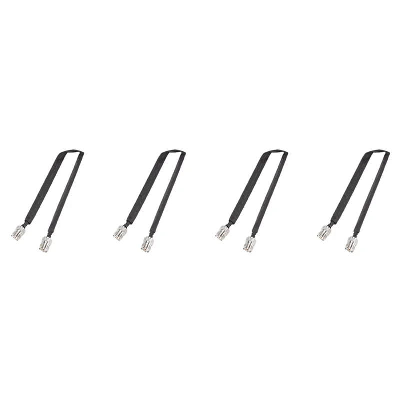 AB41-4X Door/Window Pass Through Flat RF Coaxial Cable SO239 UHF Female To UHF Female 50 Ohm RF Coax Pigtail Cord 30CM