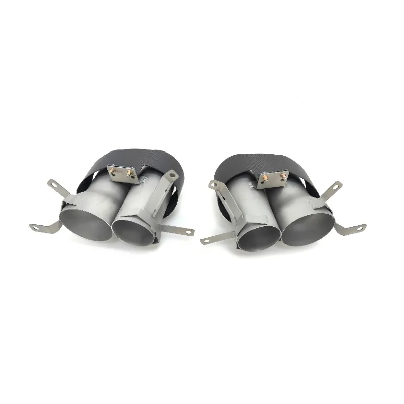 

Upgrade Tail Pipe Oval Carbon Fibre Tip Specialized for RS3 RSQ3 RS4 RS5 RS6 RS7 RSQ8 TTRS Exhaust Quad Tips