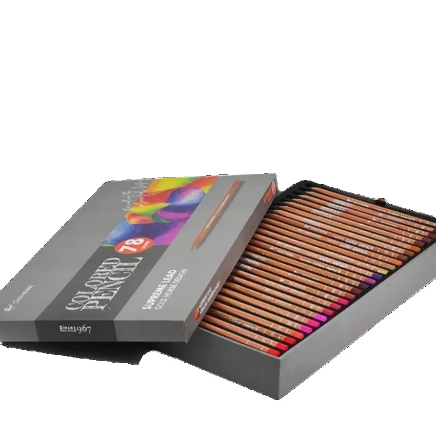 For Gold Horse 78-Color Artist-Grade Colored Pencil Set, Beginner & Student Use, 10 Shades Layering for Free Sketching Drawing