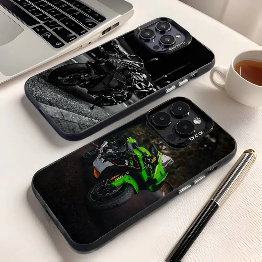 

Motorcycles N-Ninja H2R Phone Case For iPhone 16,15,14,13,12,11,8,7,Pro,Max,Plus,Mini,XS,SE Anti Fall Black Matte Hard