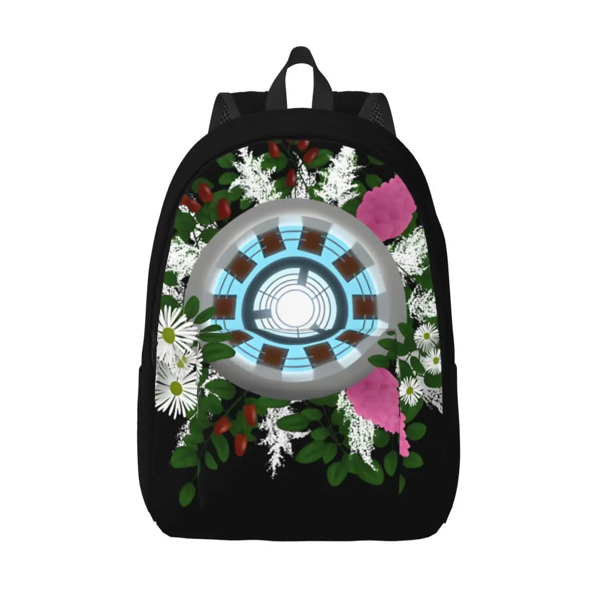 Personalised Has A Heart Relaxed Fit Laptop Bag Hiking Multi Compartment Iron Man Grils Backpack Gift