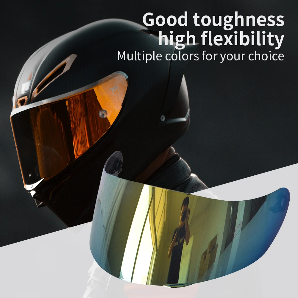 Helmet Lens for AGV K1 K3S K5 Motorcycle Helmet Visor Full Face Helmet Glasses Motorbike Helmet Discoloration Lens Shield Lens