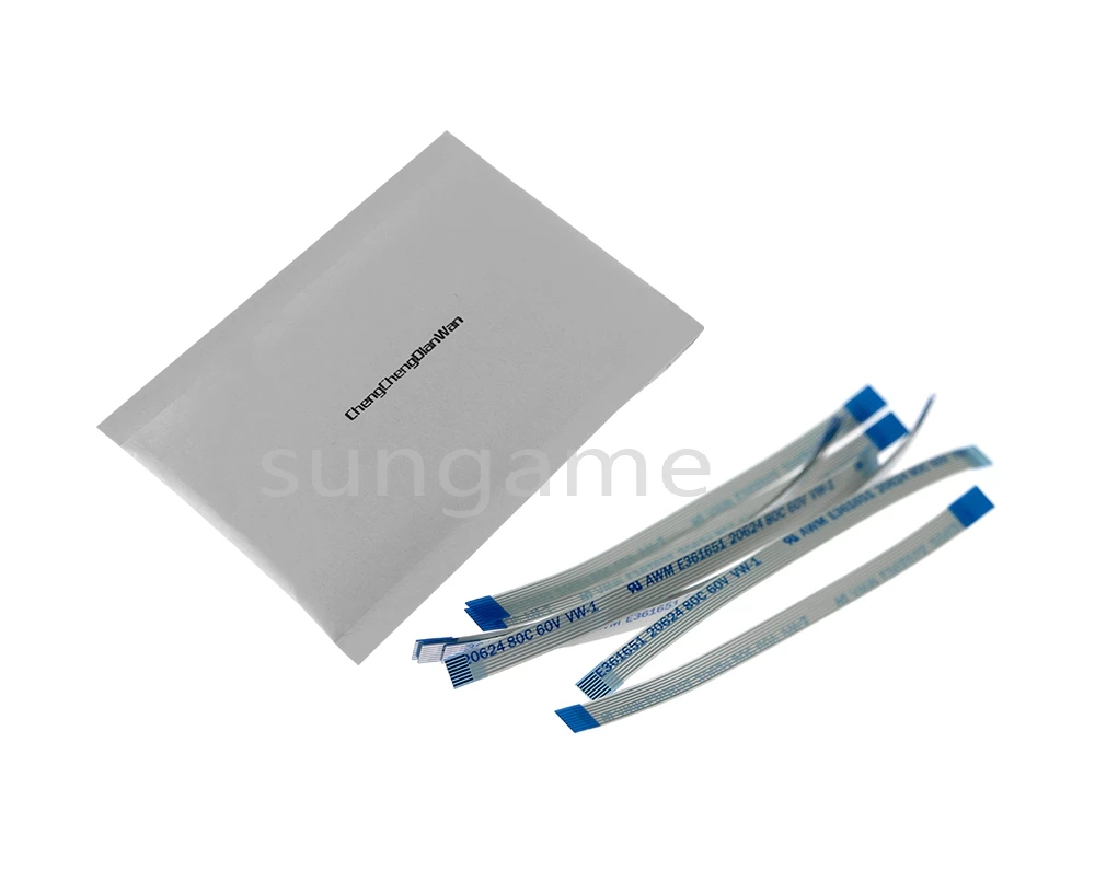 200pcs Replacement Power On/Off Switch Flat Reset Ribbon Cable For PS2 5W 7W 9W Repair Part