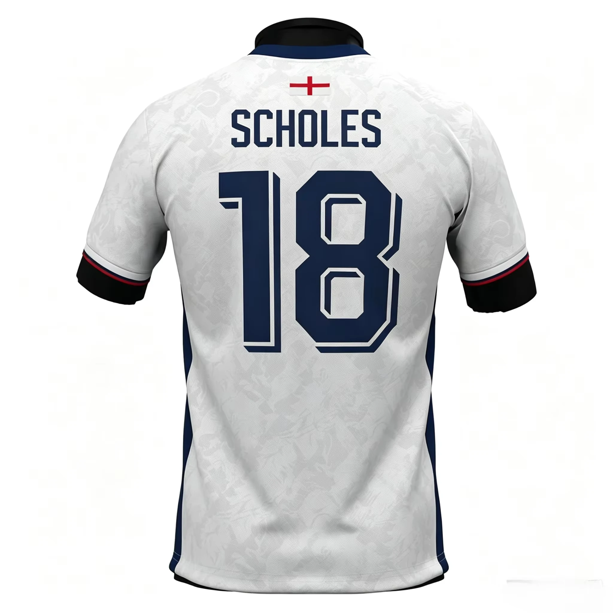 2026 England Fußballtrikot T-Shirt, Herren Sommer 3D-gedrucktes Sport-Trainingsshirt, atmungsaktiv, beliebte Freizeitartikel – Detail 4