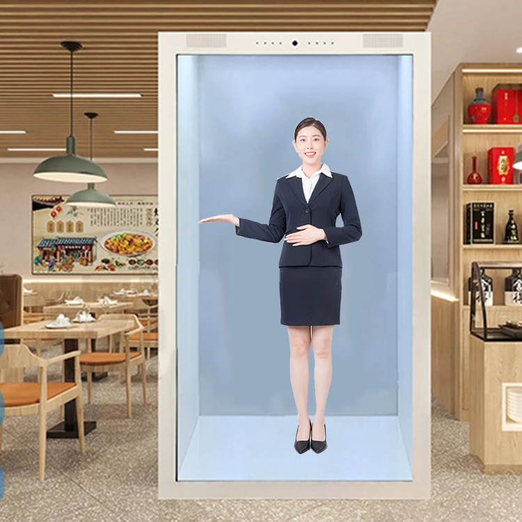 86'' Holographic 3D Advertising AI Hologram, Transparent LCD Display Box for Events, AliExpress Hot Sale
