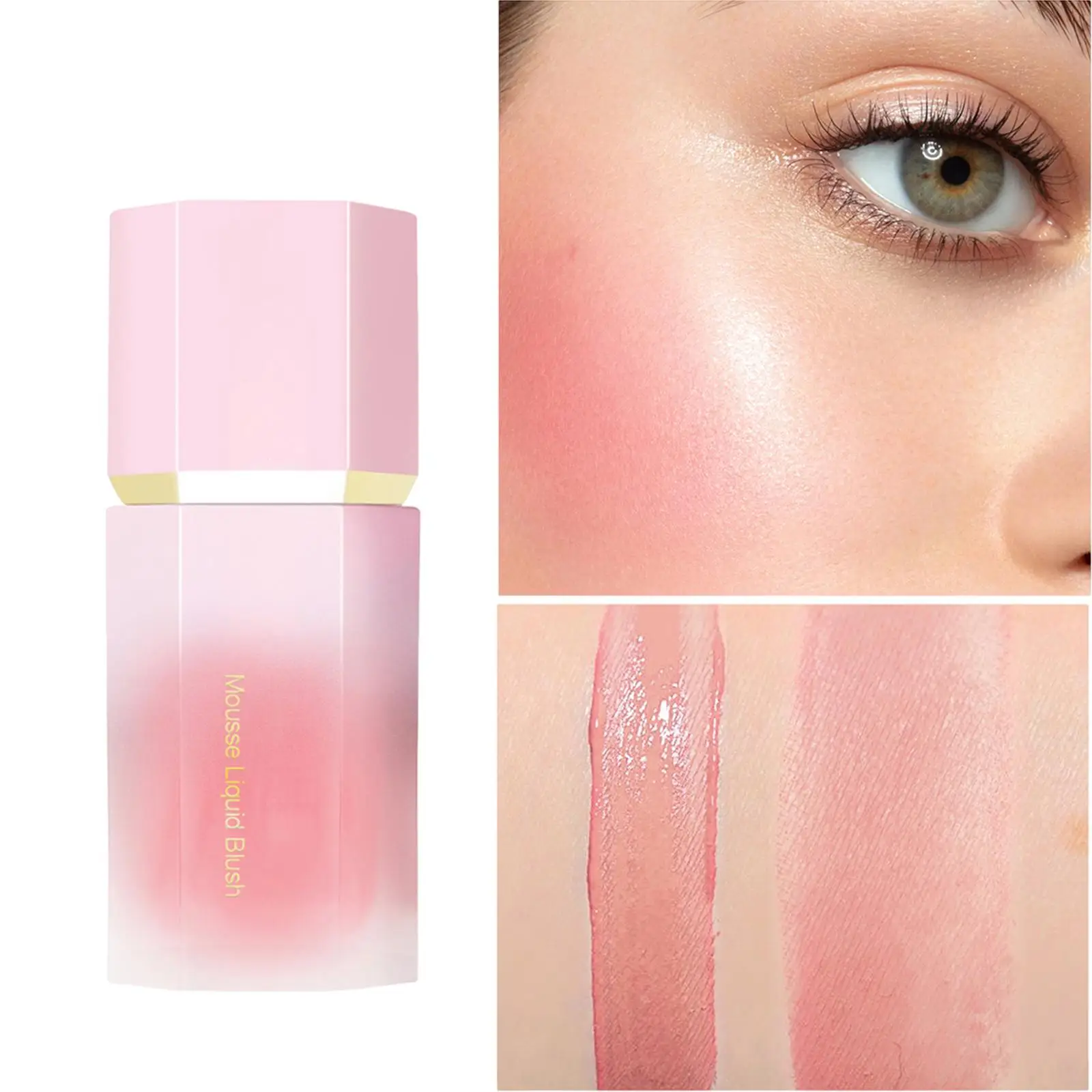 Cheek Blusher Smooth Facial Nourishing Blush Liquid Makeup Blend Effortlessly for Daily Face Beauty