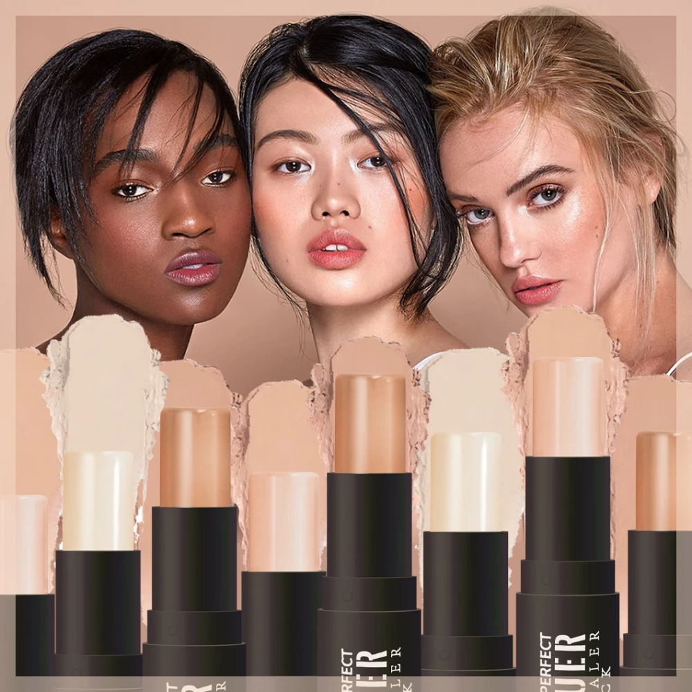 Waterproof Double-end Contouring Bronzer Stick Lasting Natural Matte Shadow Blusher Corrector Illuminator Face Makeup Cosmetics