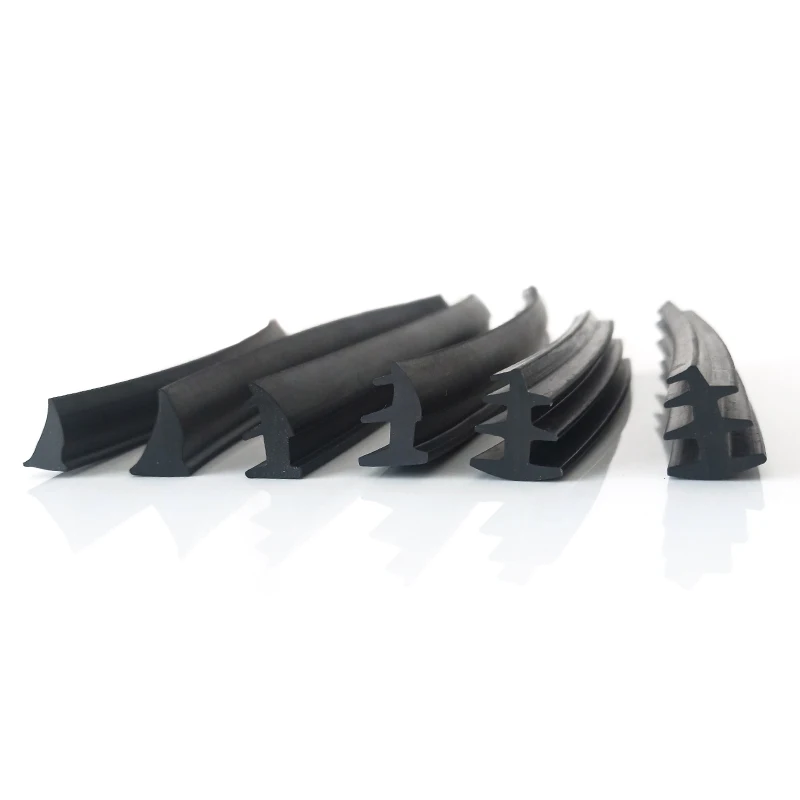 1/3/5M Door And Window Sealing Strip Aluminum Alloy Fixed Glass Gap Three T Type Fill The Card Slot Rubber Strips Windproof