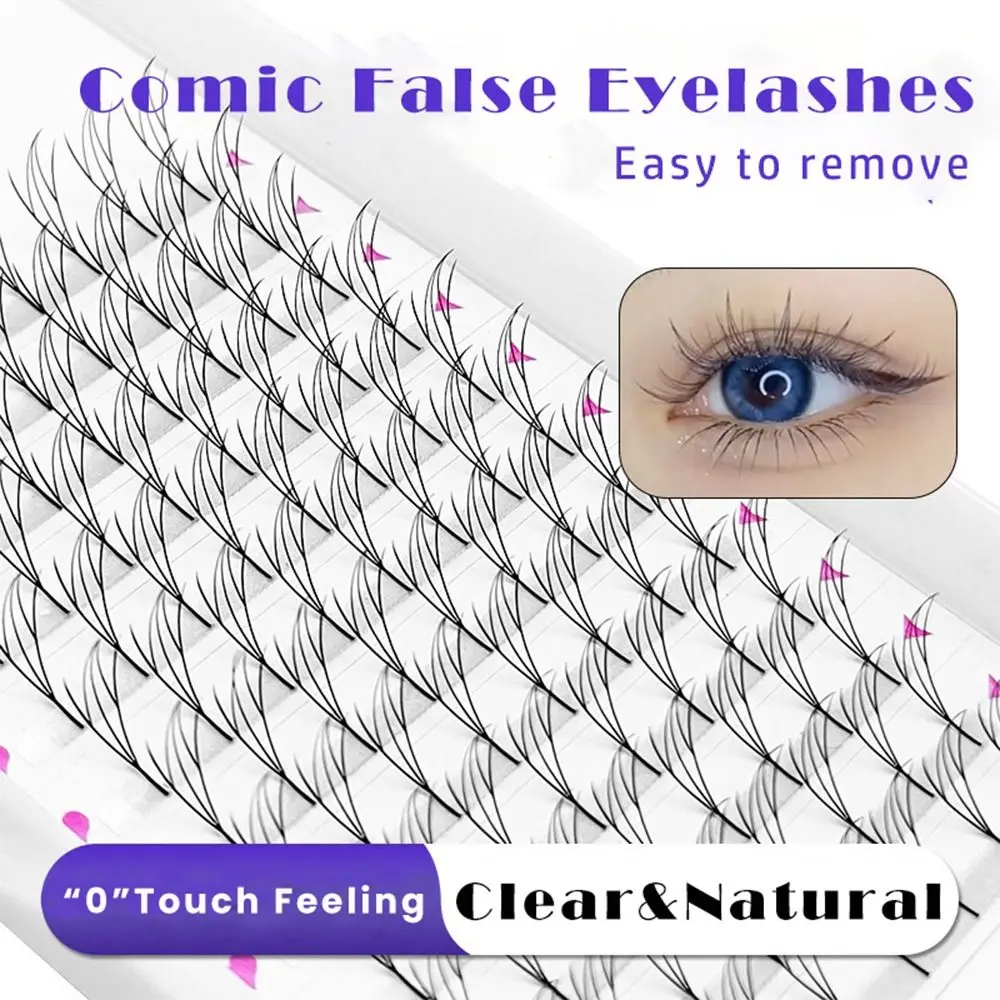 12줄 클러스터 속눈썹 키트 코믹 스파이어 싱글 클러스터 인조 속눈썹 C/D/CC 컬 밍크 속눈썹 연장 아이 메이크업 도구