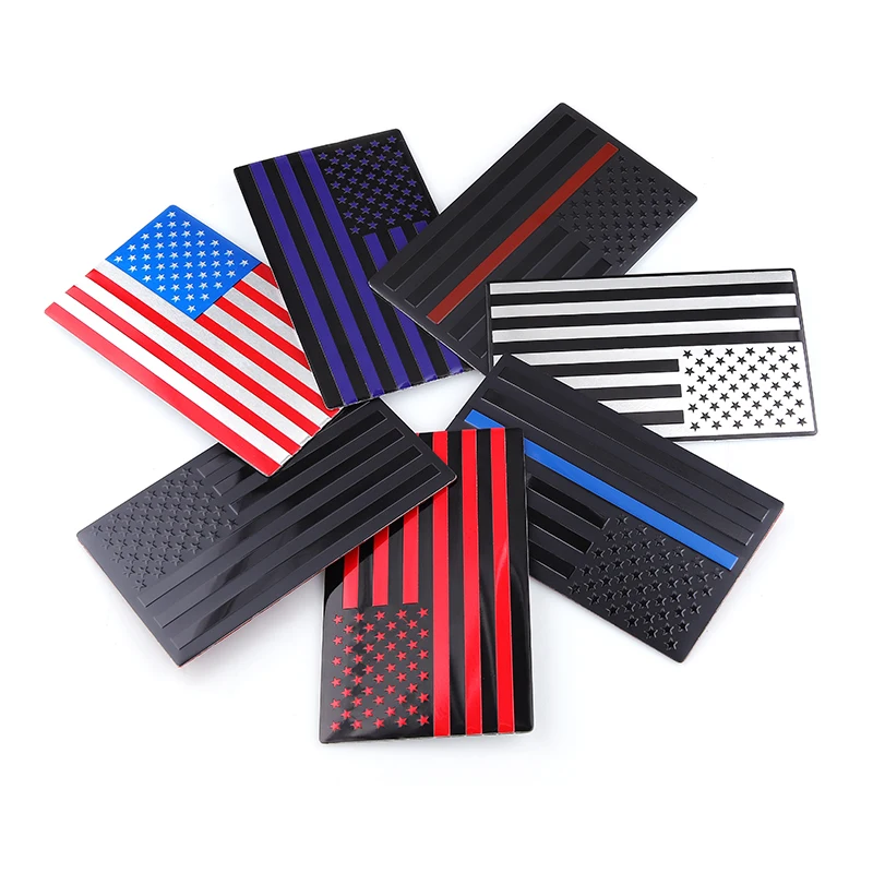 

3D Multicolored National Flag United States Flag Car Sticker Tools Emblem Badge Suitable for All Cars Decoation Car Accessories