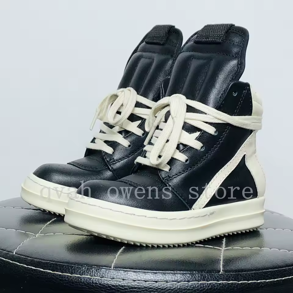 Kids High Top Sneakers Girls Boys Leather Children Shoes Luxury Lace Up Casual Spring Streetwear Black White Boots - AliExpress 