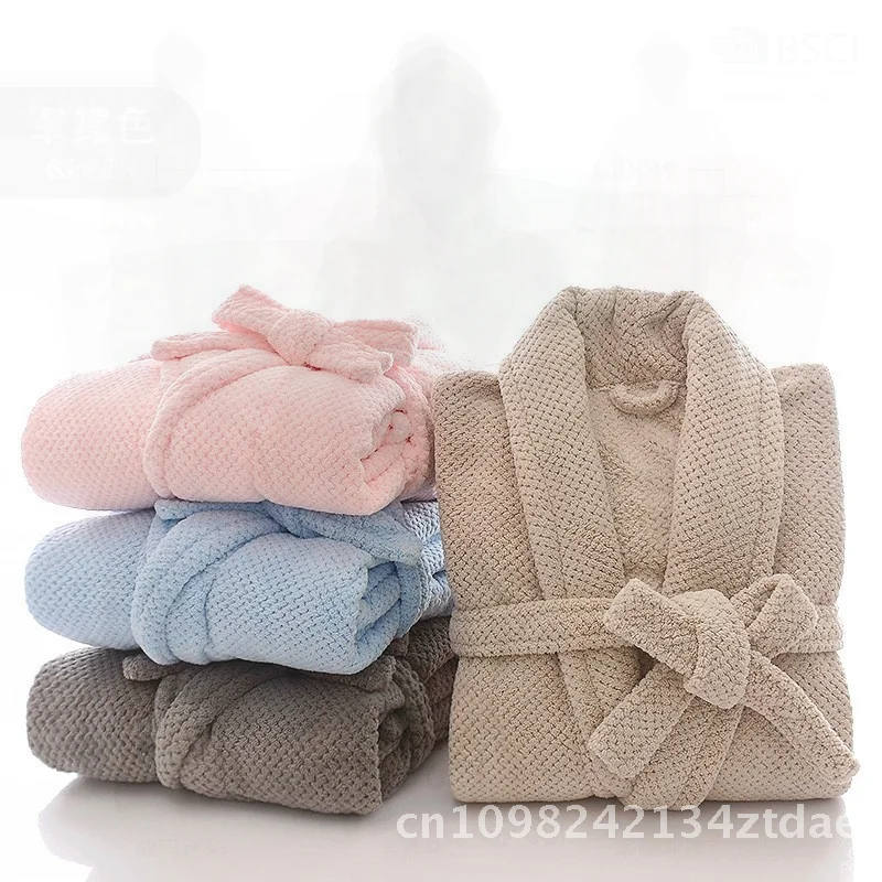 الأناناس منقوشة المرجان المخملية البشكير للجنسين يمكن ارتداؤها للفندق B & B الأعمال سبا صالون تجميل أحجام وألوان قابلة للتخصيص #1