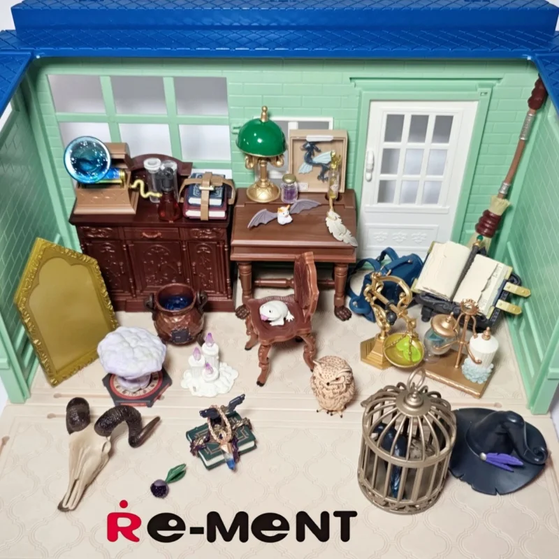 オリジナル リーメント 魔法学校シリーズ ブラインドボックス ミニチュアシーン 魔法の道具 部屋飾り カスタムギフト