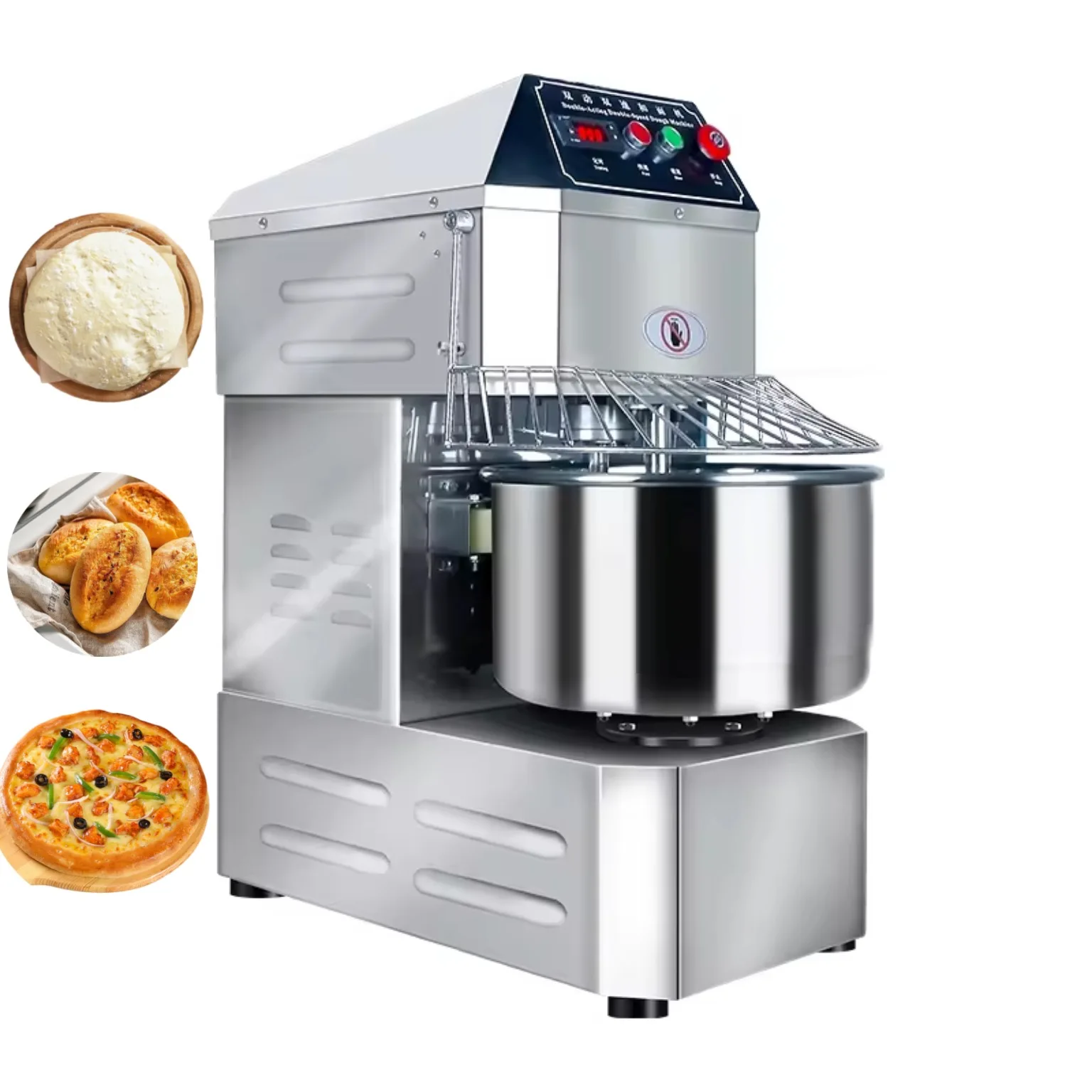 Professional Spiral Mixer Dough Mixer Stainless Steel Baking Equipments Commercial Bread Bakery Equipment