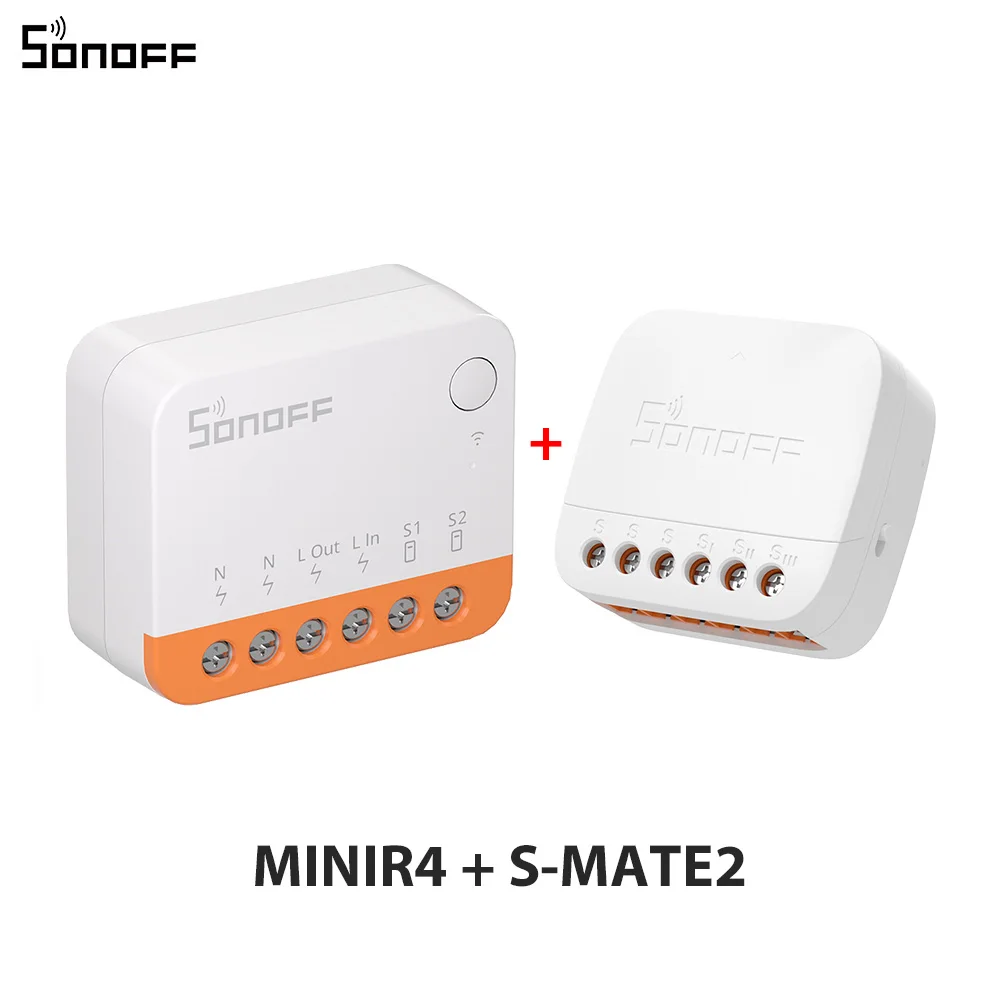 SONOFF S-MATE2 Extreme Switch Mate Lokale bediening Mechanische schakelaar Ondersteuning MINI-formaat Tweerichtings eWeLink-afstandsbediening via MINIR4