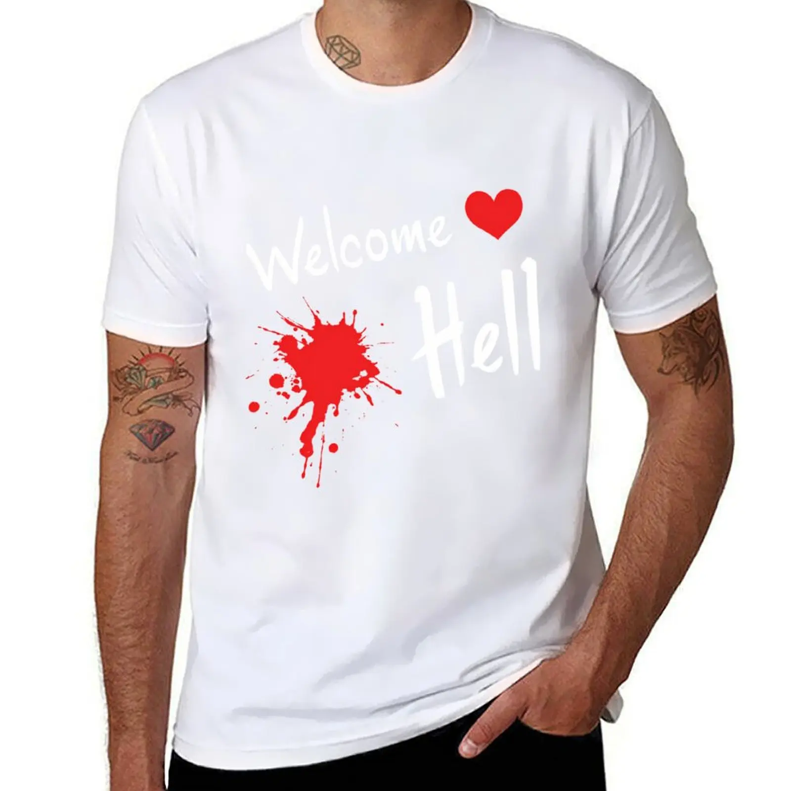 

Touhou Project Welcome Hell T-Shirt Summer Print Short Sleeve Tee