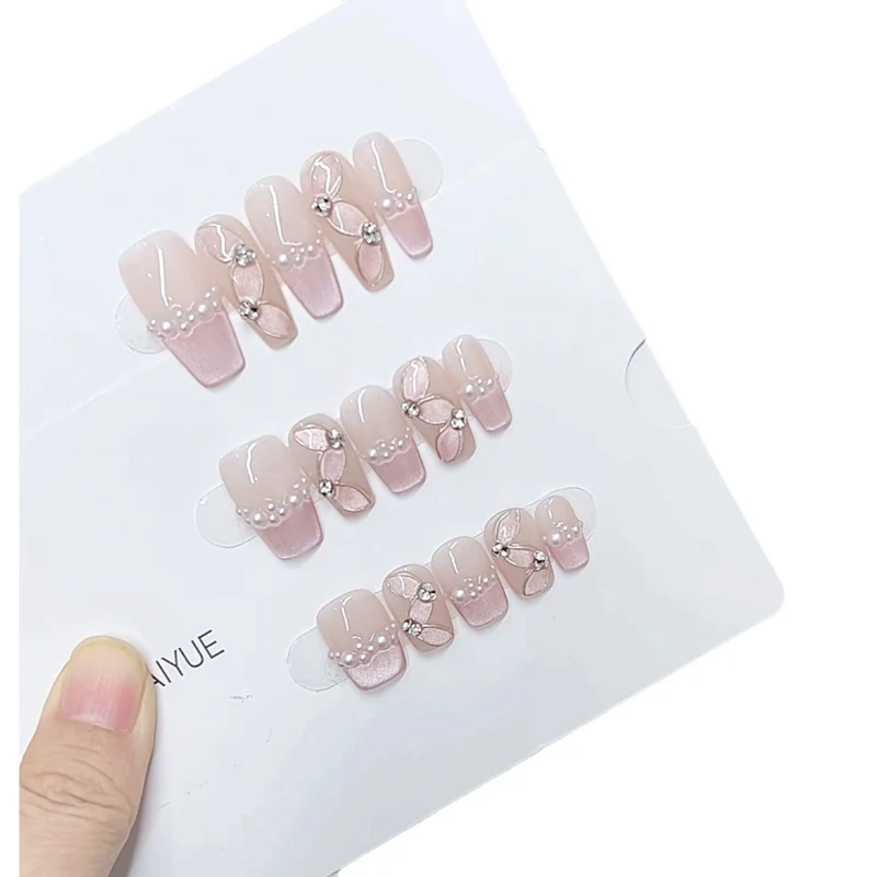 

Handmade phototherapy wearing nail silky streamer reuse nail patch