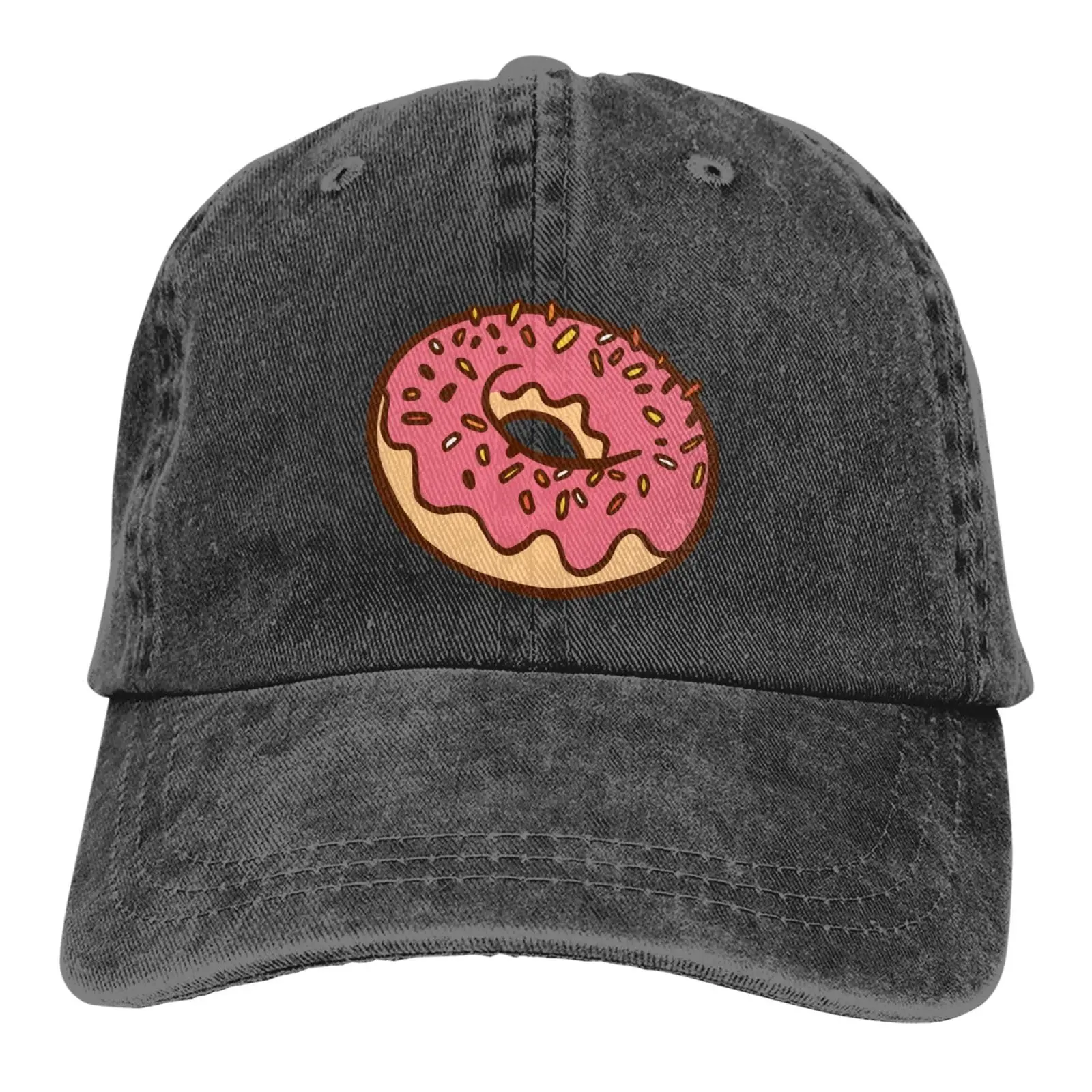 

Food Doughnuts Baseball Cap Golf Dad Hat for Men Women Denim Hat Washed Cotton Fashion Cap Unisex Adjustable Sports