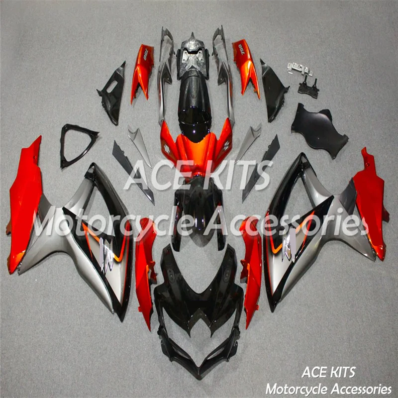 

ACE KITS новый комплект обтекателей ABS подходит для SUZUKI GSXR600-750 K8 2008-2009-2010 различные цветовые узоры можно настроить No.1014