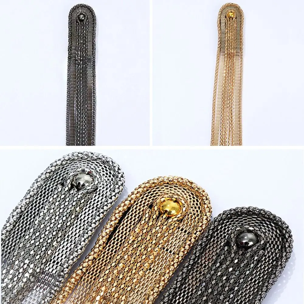 Clothing Accessories Pin Tassel Chain Epaulettes Alloy Detachable Tassel Epaulet Cool Breastpin Gold Brooch Jewelry Party