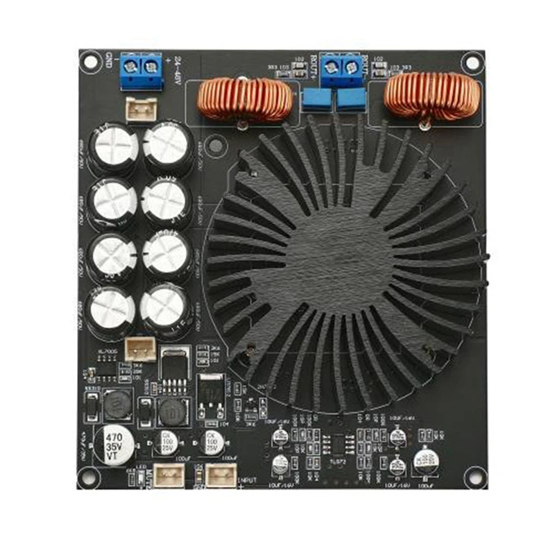 600W TPA3255D Power Amplifier Audio Board Class D Mono Sound Amplifiers Speaker Home Audio Amplificador With Radiator