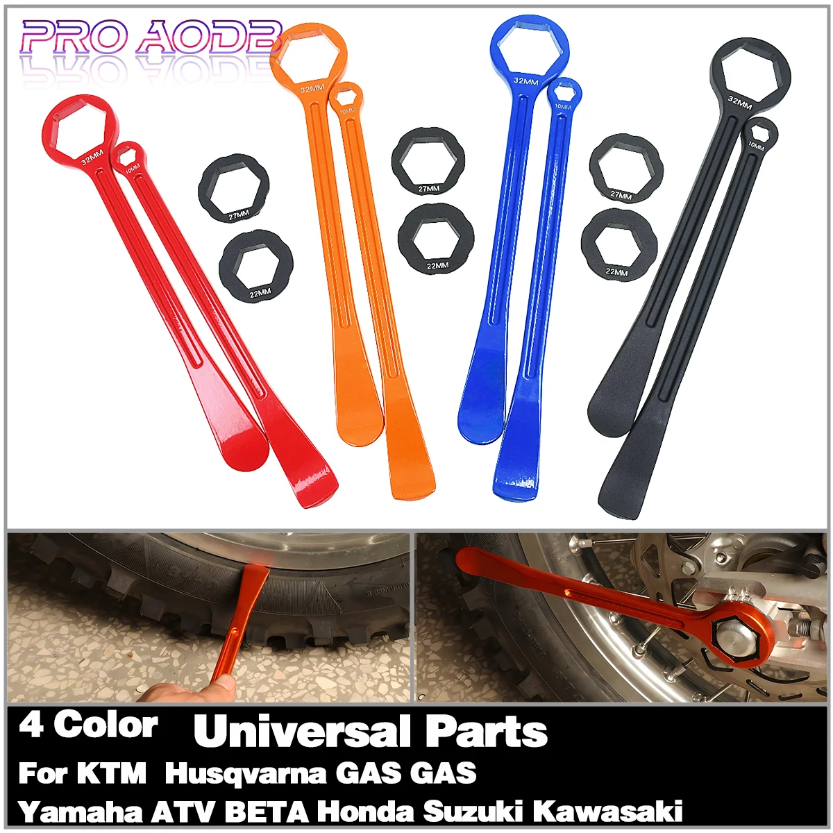 

Motorcycle Bead Buddy Tire Tool Lever Spoon Axle Wrench Tire Change For Husqvarna KTM Honda Kawasaki Yamaha Husaberg Universal