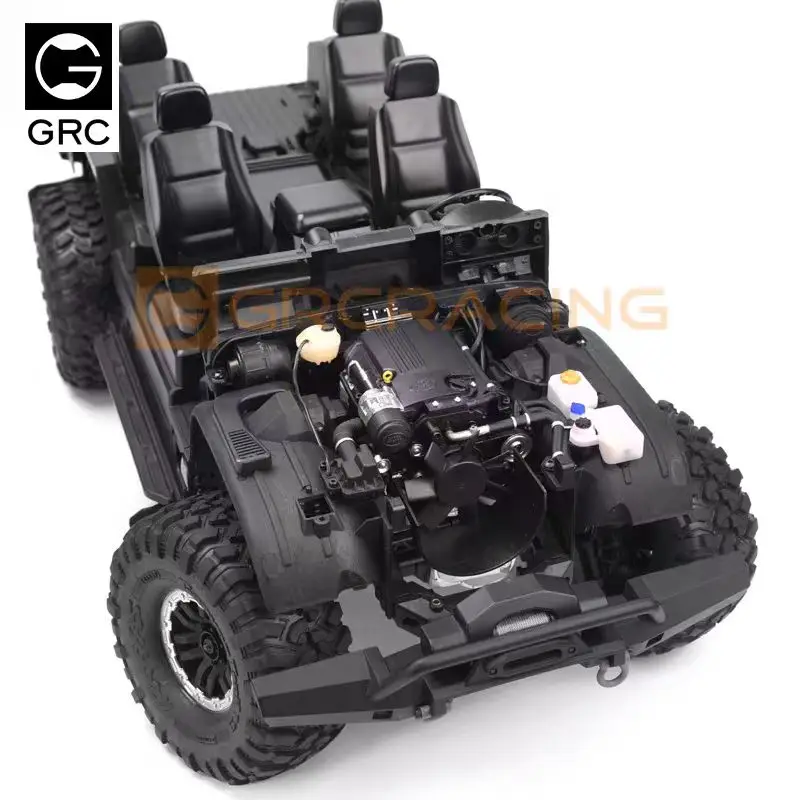 TRX4 real engine decoration parts for 1/10 RC Crawler Car model GRC Land Rover Defender G156ES upgrade accessories