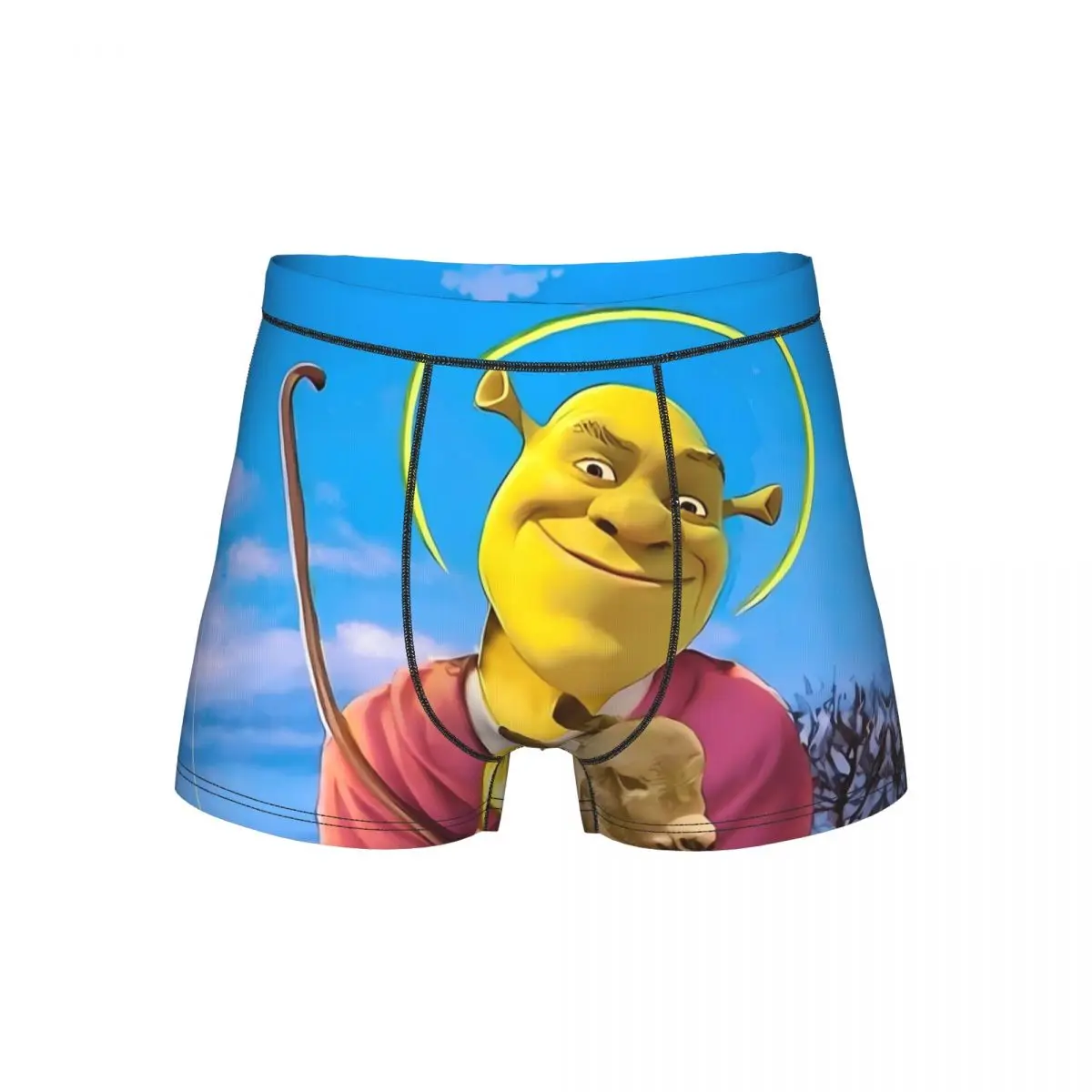 

Man S-Shreks Funny Meme Boxer Briefs Shorts Panties Soft Underwear Homme Novelty Plus Size Long Underpants
