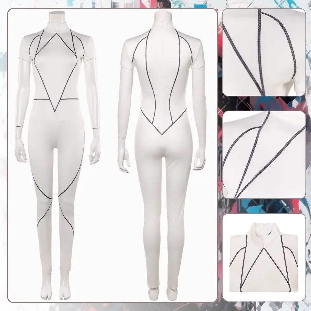 

Кали, комбинезон для косплея, костюм, маскировка для взрослых женщин, белое боди, ТВ ST, наряды для ролевых игр, карнавальный костюм Пурима на Хэллоуин