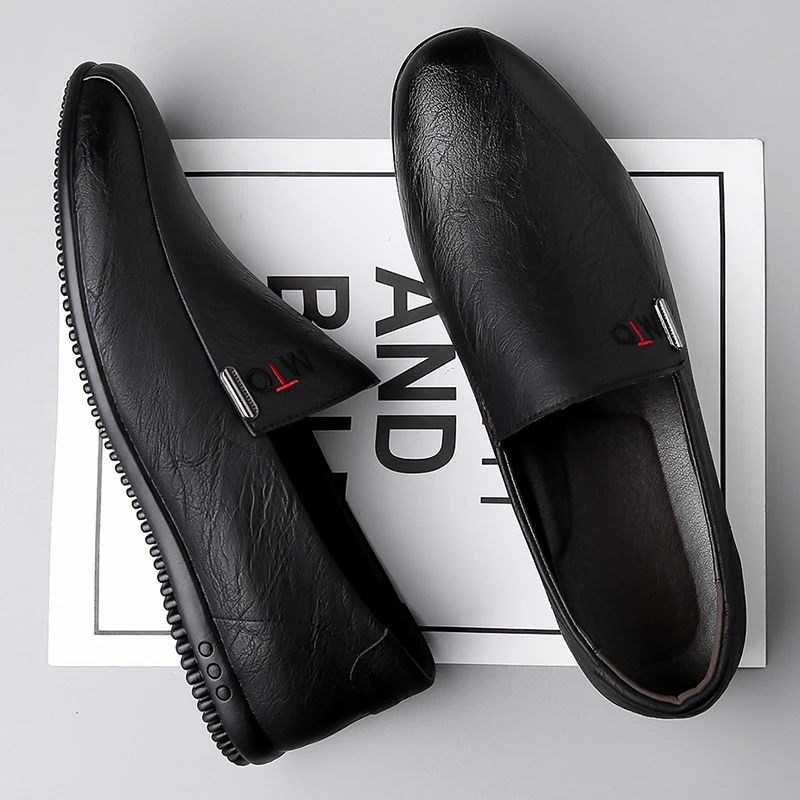 Business-Freizeitschuhe für Herren, bequeme Slip-On-Loafer, rutschfeste Fahrschuhe mit weicher Sohle, vielseitiges Schuhwerk für die tägliche Arbeit und O – Detail 5