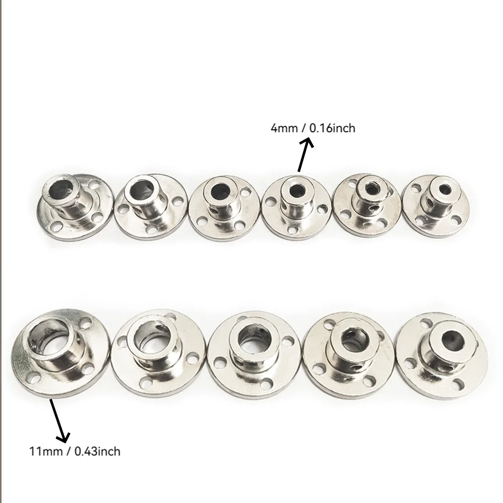 4mm 11mmRigid Flange Coupling Motor Guide Shaft Coupler Motor Support Connector，Multifunctional steel motor coupling