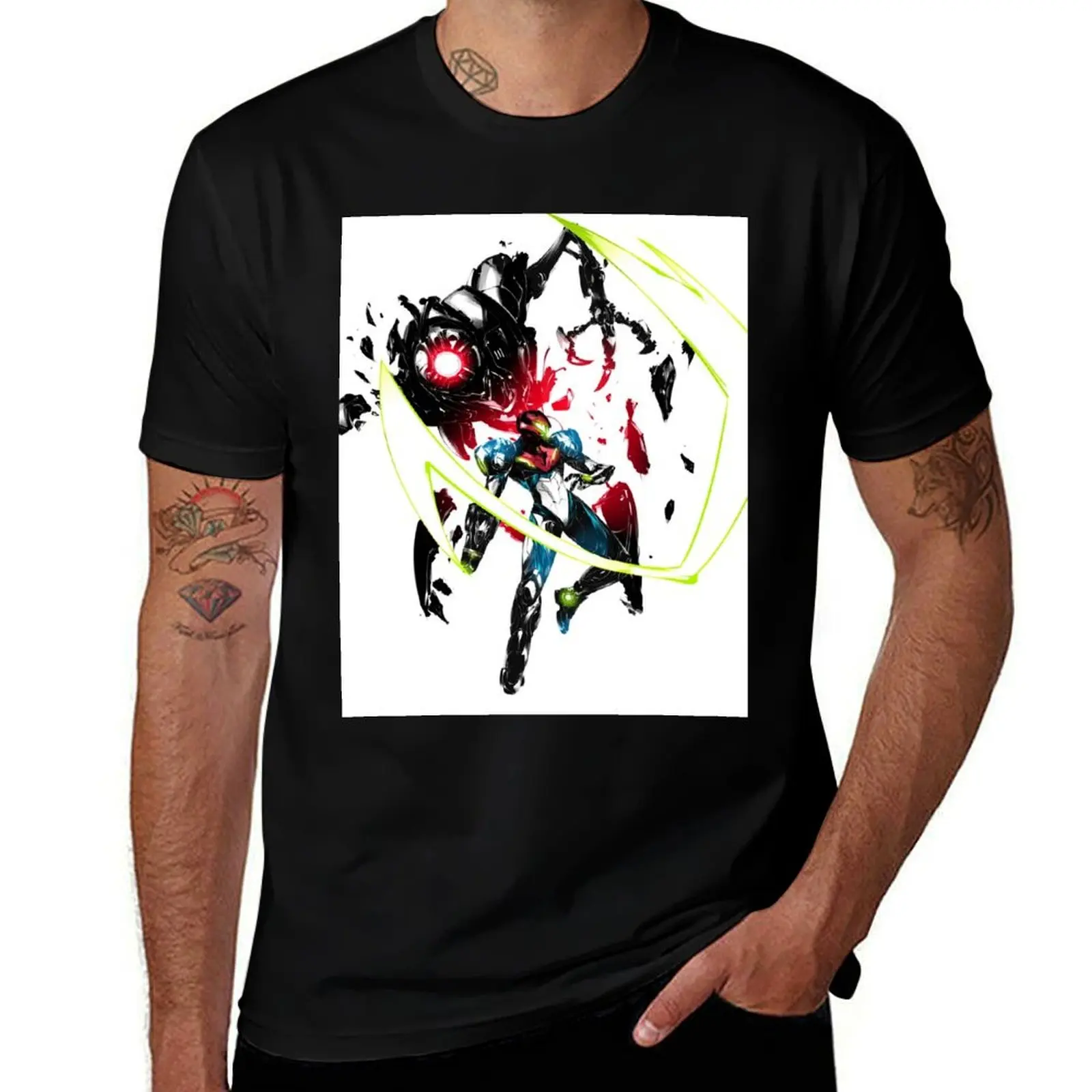 

Metroid Dread - Escaping Emmi T-Shirt plus size clothes sports fans graphics cotton graphic tees plain white t shirts men