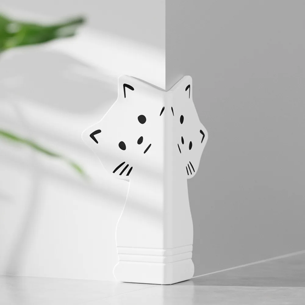 New Cat Shape Skirting Protect Strip Safety Soft Silicone Collision Pad Cartoon Self Adhesive Wall Corner Protector Bedroom