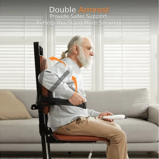 

Motorized Indoor Recliner Lift Chair With PU Cushion Elderly Fall Recovery Device Rehabilitation and Patient Transfer Support