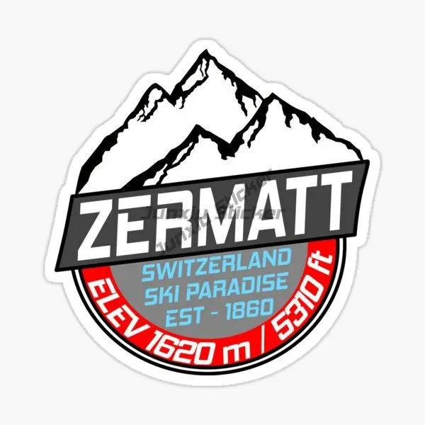 جبال الألب السويسرية سويسرا FURKA تمرير ZERMAT INTERLAKEN ZURICH OBERALP تمرير سيارة ملصق الفينيل ذاتية اللصق ملصق مائي