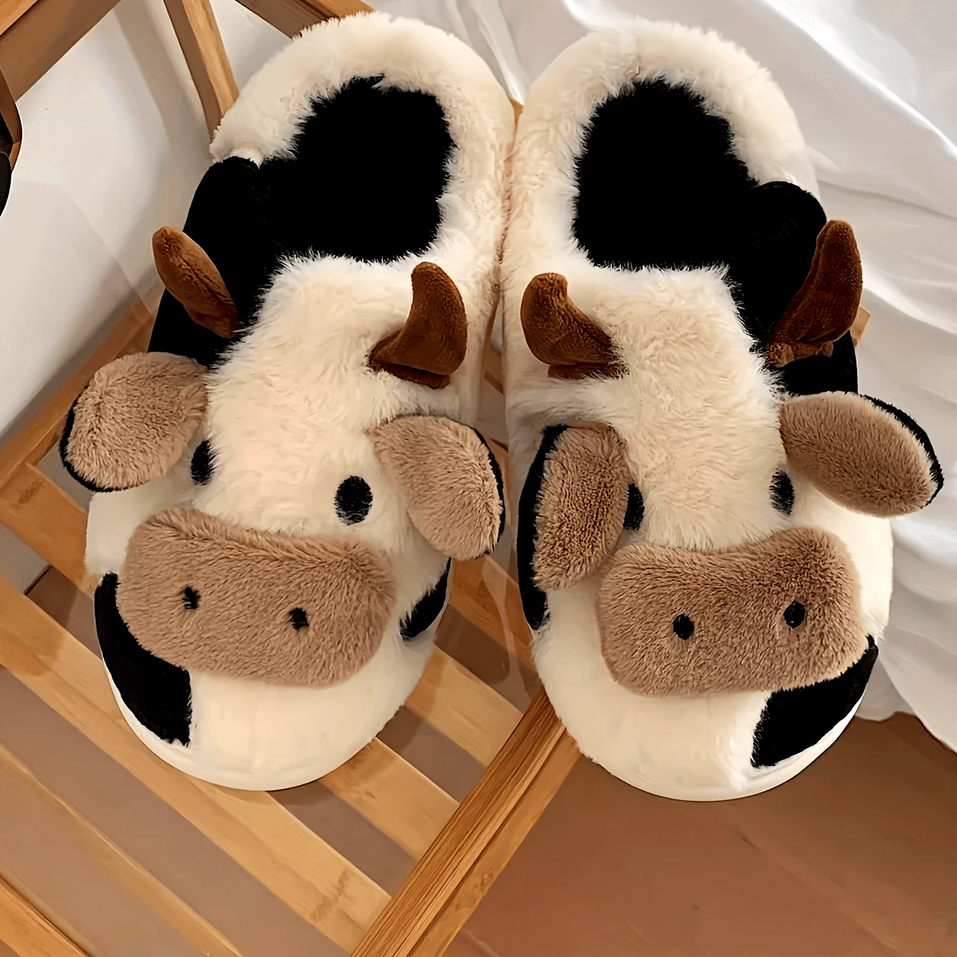 

Cozy Plush Milk Slippers - Winter Warm Home Shoes for Men & Women.