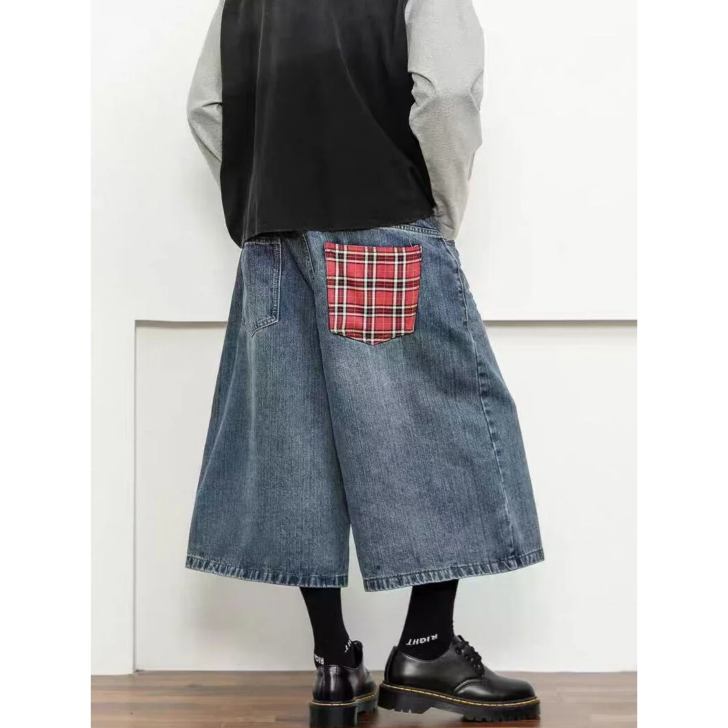 

Summer Y2k Clothes Calf Ankle Length Oversize Cargo Jeans Jorts Baggy Denim Shorts Jean Man Shorts Man Clothing Short Pants