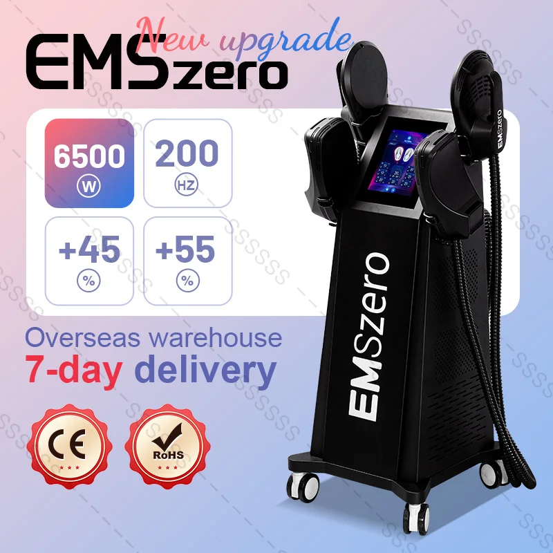 Professional Upgrade 6500W EMSzero RF Machine Nova 200Hz EMS Body Sculpt Machine ABS Muscle Stimulator EMSzero Slimming Device