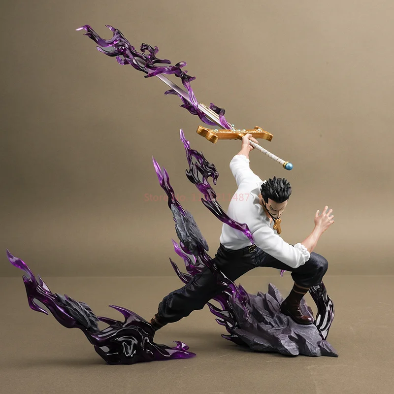 35ซม.One PieceตัวเลขEagle Eye Dracule Mihawk Action FigureอะนิเมะTop War Pvcของเล่นคอลเลกชันที่กําหนดเองตุ๊กตาแฟนของขวัญ
